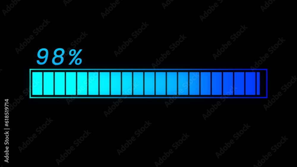 4K Animated neon line progress loading bar. Status. Waiting process bar 4K Animated neon line progress loading bar. Status. Waiting process bar