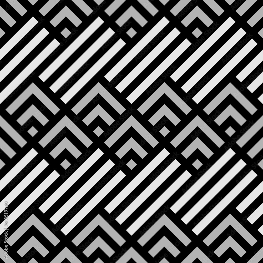Seamless mountains, arrows, strokes pattern. Repeated chevrons, diamonds, angle brackets, curves, lines background. Ethnic ornament. Ancient window tracery motif. Digital paper, textile print. Vector. Seamless mountains, arrows, strokes pattern. Repeated chevrons, diamonds, angle brackets, curves, lines background. Ethnic ornament. Ancient window tracery motif. Digital paper, textile print. Vector.