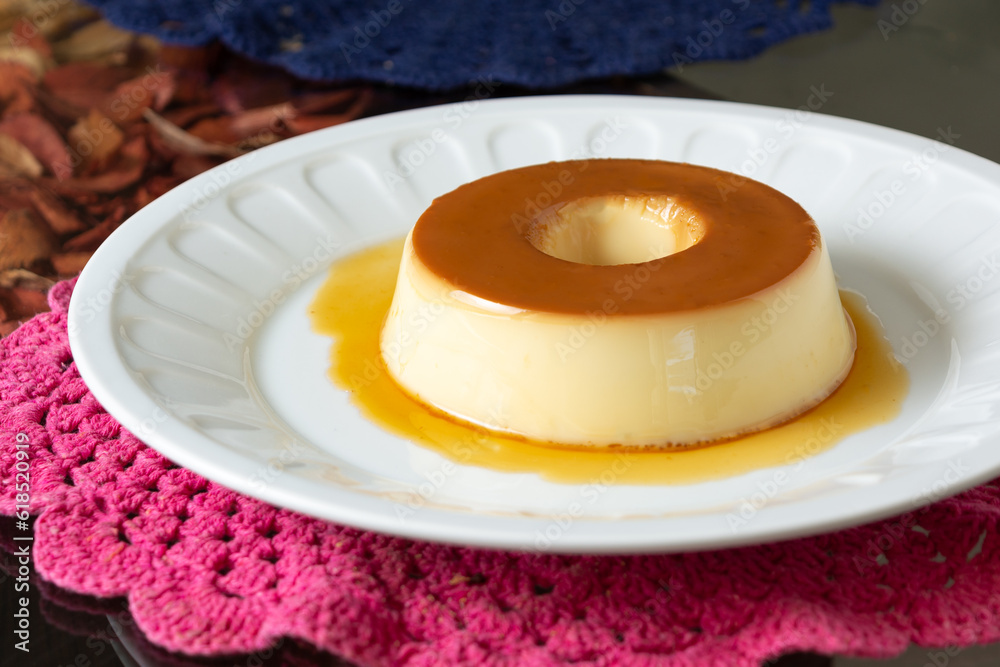 pudim de leite or condensed milk pudding, homemade delicious brazilian dessert recipe. pudim de leite or condensed milk pudding, homemade delicious brazilian dessert recipe.