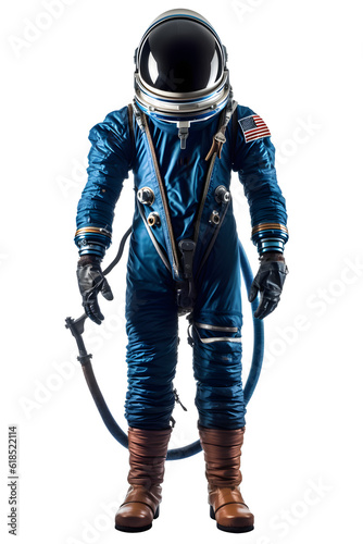 astronaut suit on transparent background,cosmonaut costume png ,generative ai