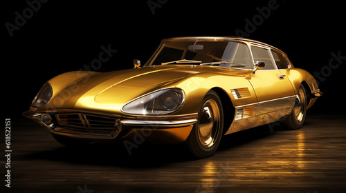 Belle voiture dorée © HKTR-atelier
