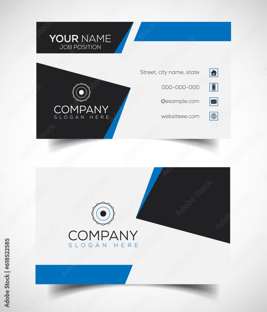 Creative and modern corporate business card template Creative and modern corporate business card template