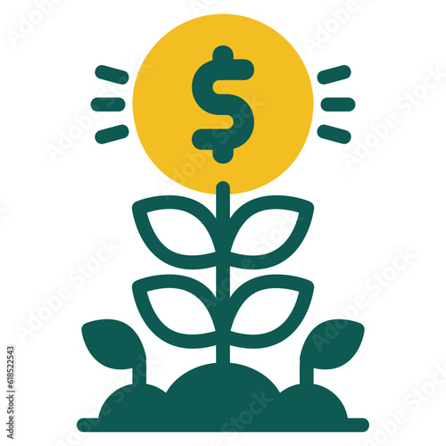 growth color icon icon