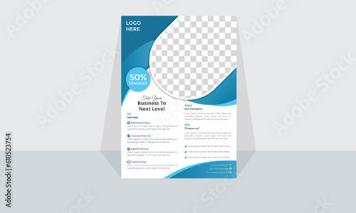 Modern Corporate and Creative Business Flyer Design Template Horizontal Name Flyer Simple and Clean Visiting Flyer Vector illustration Colorful Business Flyer,Brochure Design