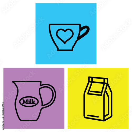 drink vector  clip art  and symbol. Flat design of  drink concept and simple design