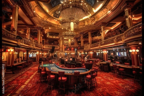 Luxury and elegant casino, generative AI