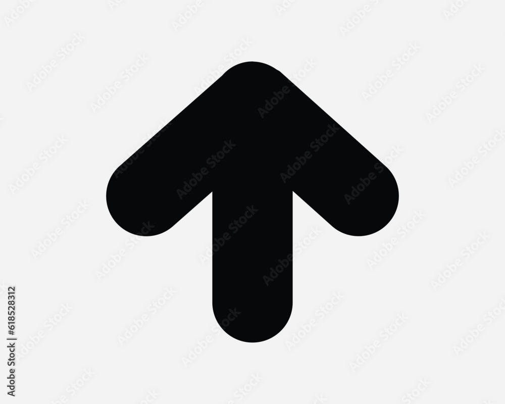 Arrow Up Icon. Upload Direction Navigation Point Pointer North Position Cursor Enter Exit Path Ahead Aim Entrance Black White Symbol Sign Vector EPS Arrow Up Icon. Upload Direction Navigation Point Pointer North Position Cursor Enter Exit Path Ahead Aim Entrance Black White Symbol Sign Vector EPS