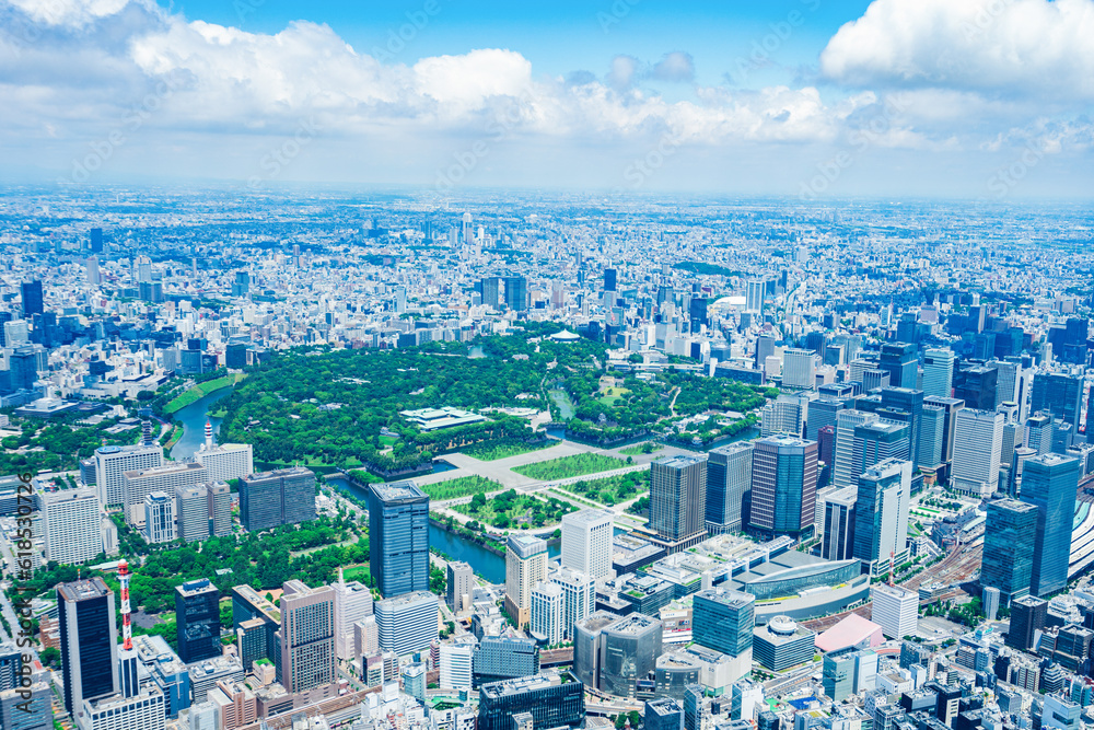 Obraz premium 東京空撮写真