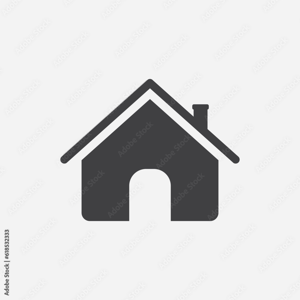 House Icon. home symbol flat isolated on white background. Vector Illustration. eps 10 House Icon. home symbol flat isolated on white background. Vector Illustration. eps 10
