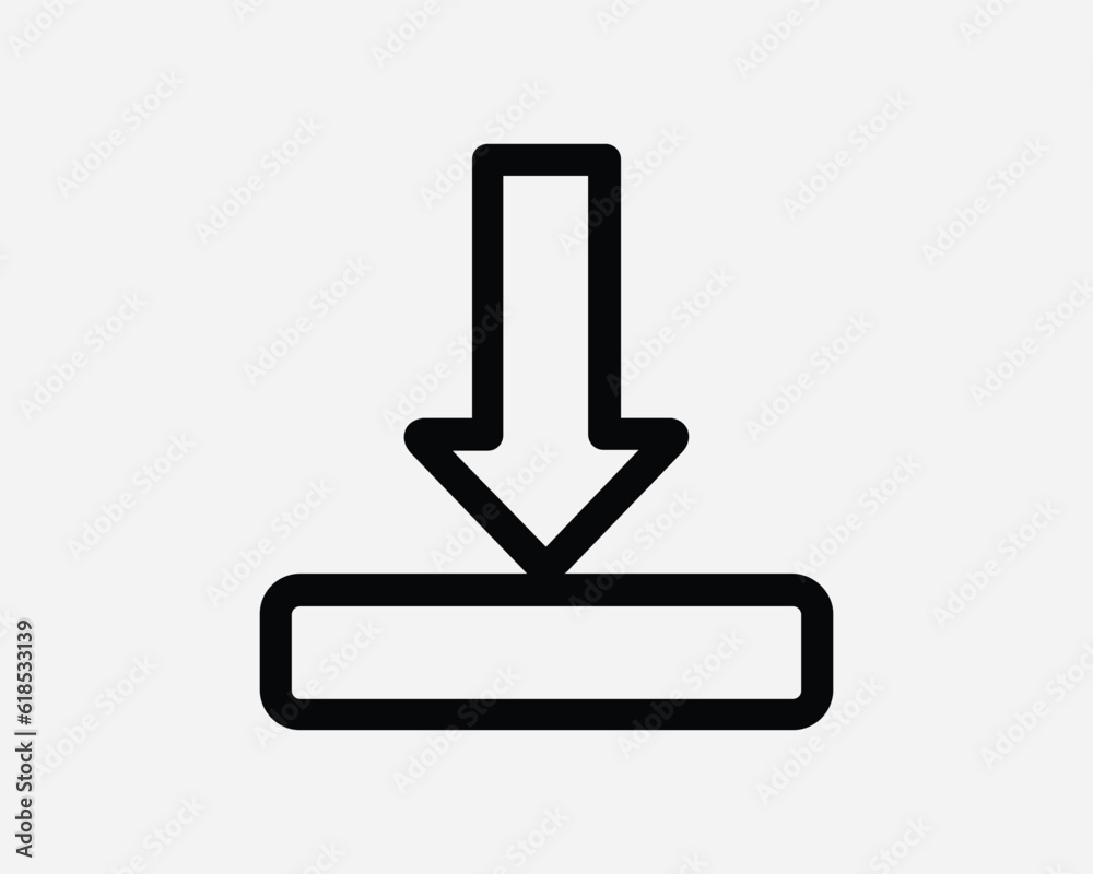 Download Icon. Down Arrow Server Connection Cloud Storage File Downward Bottom Under. Black White Graphic Clipart Artwork Line Symbol Sign Vector EPS Download Icon. Down Arrow Server Connection Cloud Storage File Downward Bottom Under. Black White Graphic Clipart Artwork Line Symbol Sign Vector EPS