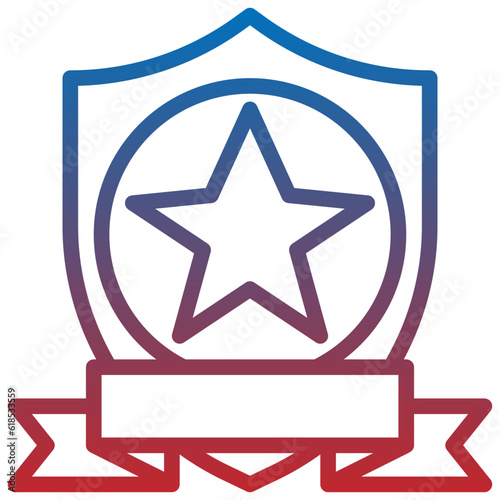 WINNERS SHIELD line icon,linear,outline,graphic,illustration
