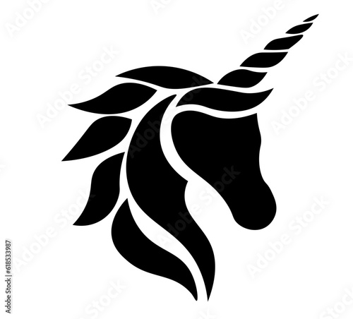 silhouette of an unicorn