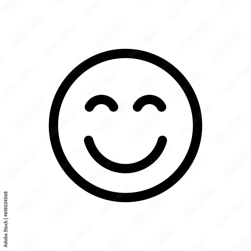 Simple Emoticon icon. The icon can be used for websites, print templates, presentation templates, illustrations, etc Simple Emoticon icon. The icon can be used for websites, print templates, presentation templates, illustrations, etc