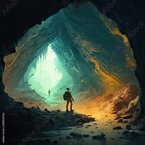 Journey to the Centre of the Earth: Painted Illustration 