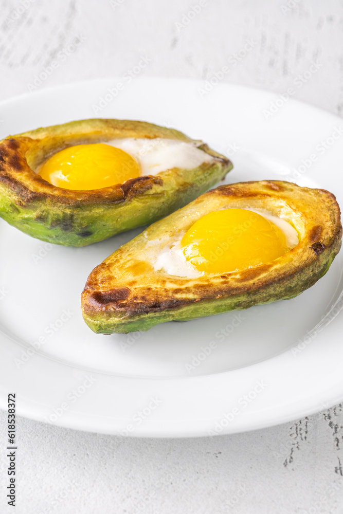 Baked eggs in avocado Baked eggs in avocado