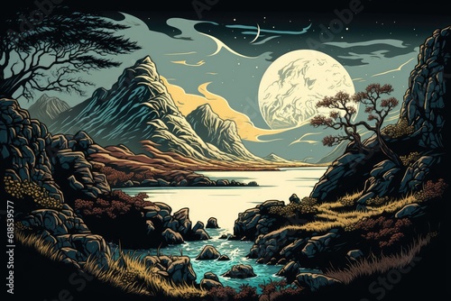 Realm of Adventure: A Retro Futuristic Comic Journey through D&D's Vast Landscapes 