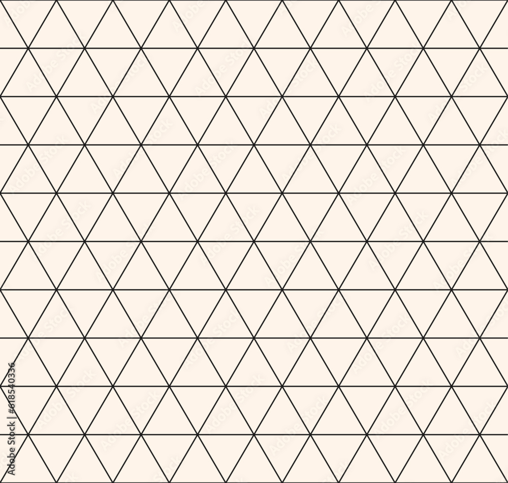 Triangular grid vector seamless pattern. Subtle thin lines texture, delicate black and white minimalist lattice, mesh, net, triangles, hexagons. Abstract graphic background. Monochrome geo design Triangular grid vector seamless pattern. Subtle thin lines texture, delicate black and white minimalist lattice, mesh, net, triangles, hexagons. Abstract graphic background. Monochrome geo design