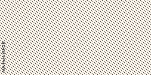 Vector seamless stripes pattern. Thin diagonal lines geometric texture. Simple black and white striped illustration, repeat tiles. Abstract geometrical monochrome print. Minimalist repeat background