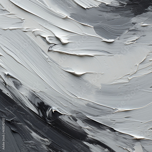 detail of a grey brushstroke