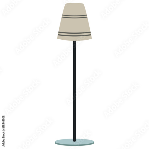 Isolated colored indoor lamp sketch icon Vector