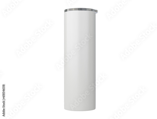 Obraz na plátně Skinny 20 oz tumbler for sublimation. 3d rendering