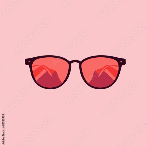sunglasses vector in minimal style