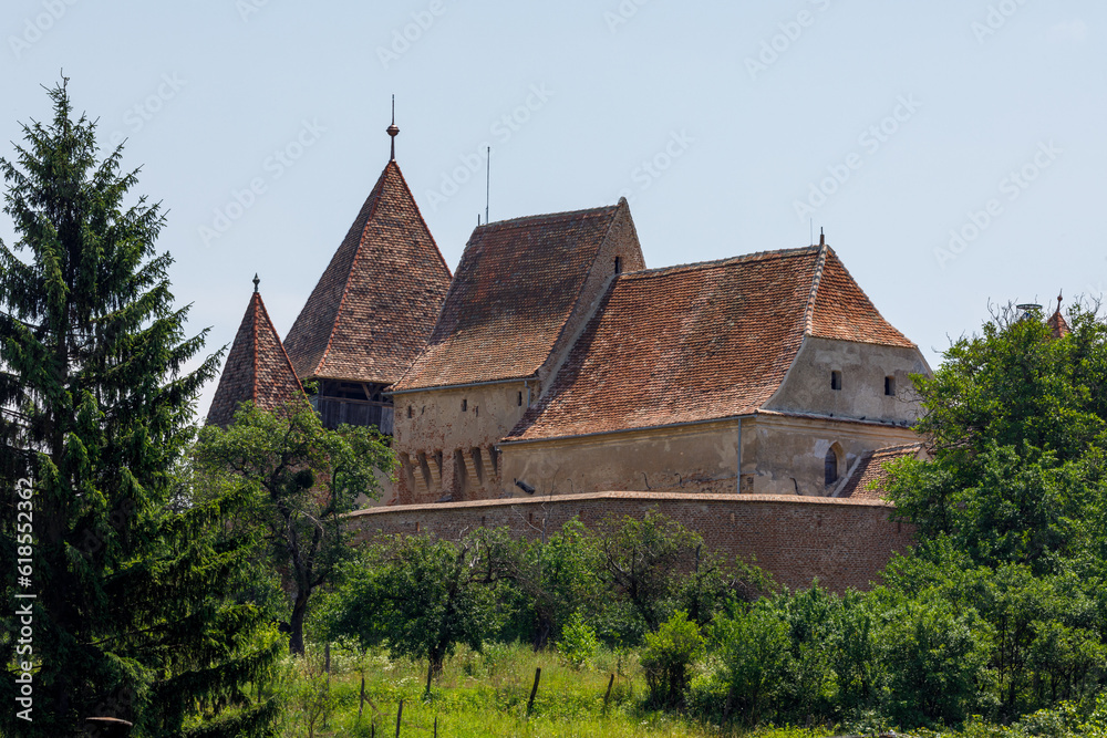 The fortified church of Alma Vii in Romania The fortified church of Alma Vii in Romania