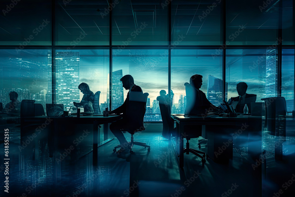 Business People Working In a Conference Room.AI generated Business People Working In a Conference Room.AI generated