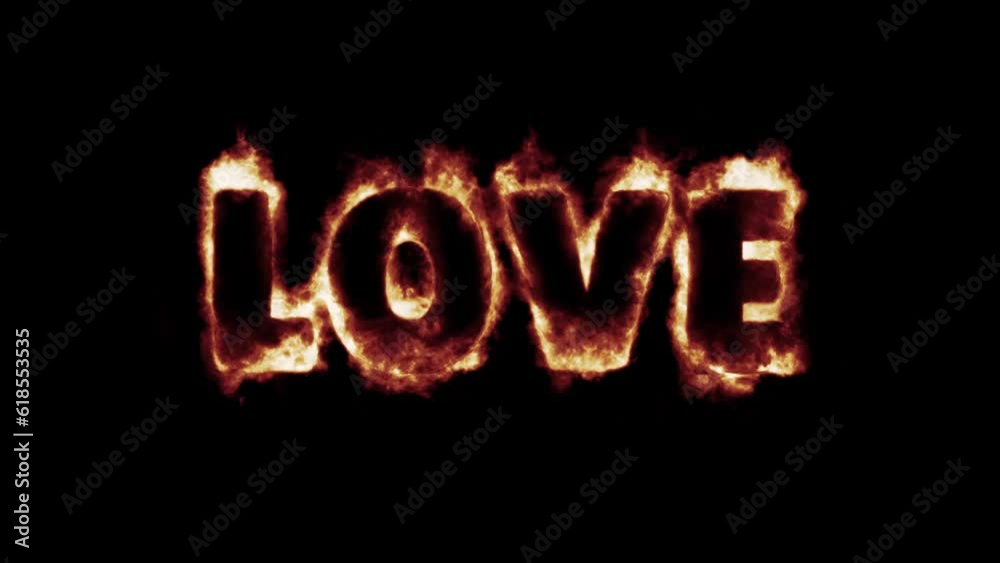 burning text fire - red blue green flames - love burning text fire - red blue green flames - love