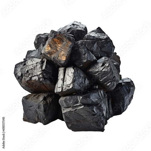 lump of coal. PNG. Generative AI