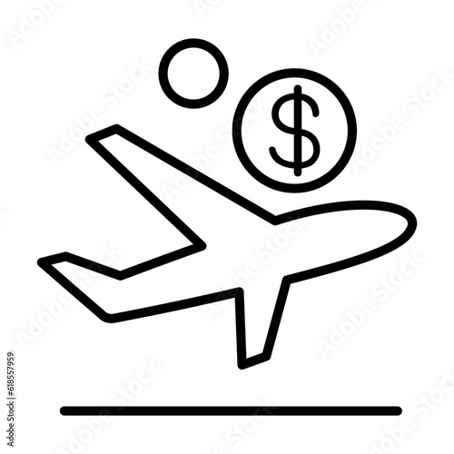 Travel cost icon