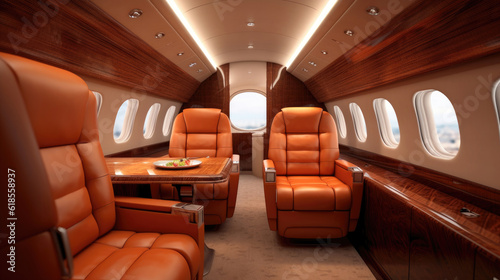 Interior luxury private jet © didiksaputra