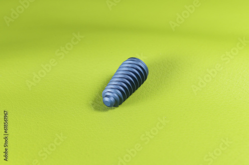 implant on green background ,