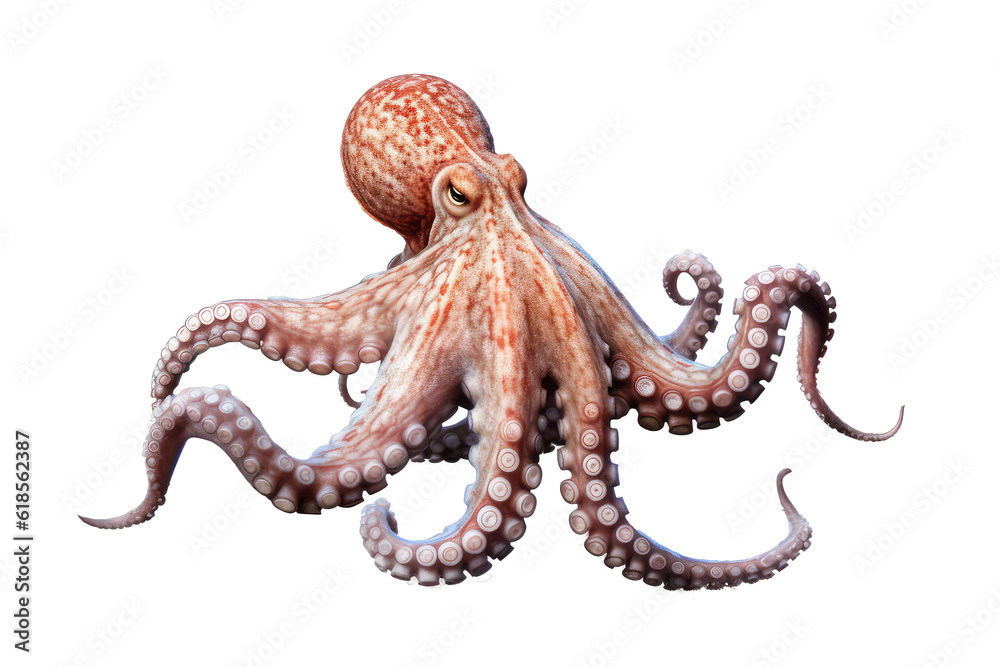 Obraz premium octopus isolated on white background