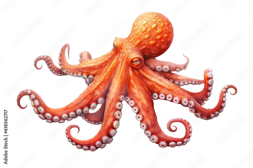 Obraz premium octopus isolated on white background