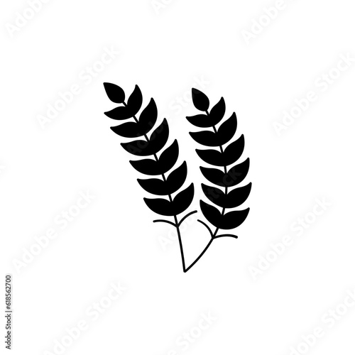 Wheat icon logo vector design