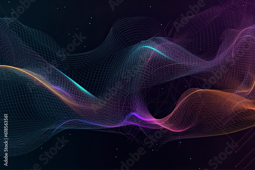 Internet connection, abstract sense of science and technology graphic design.AI generated