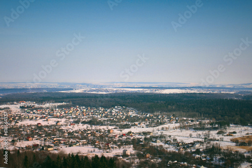 Fototapeta Naklejka Na Ścianę i Meble -  landscape with snow covered fields