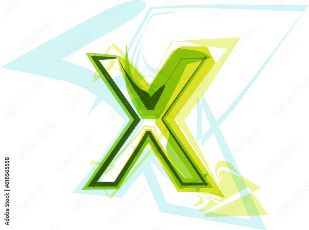 Ecology vegan green eco element organic symbol artistic Font Ecology vegan green eco element organic symbol artistic Font