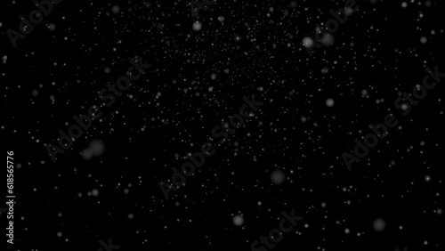 4K winter snowfall. Snowfall overlay