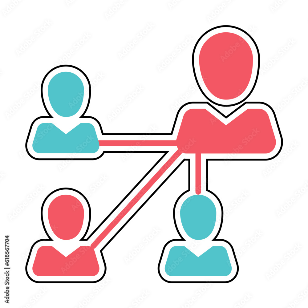 Fototapeta premium Sticker Personel management design vector icon design vector line icon svg