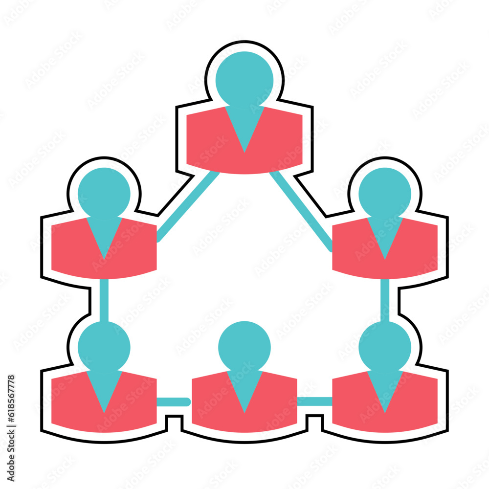 Sticker structure job posisition design vector icon design vector line icon svg