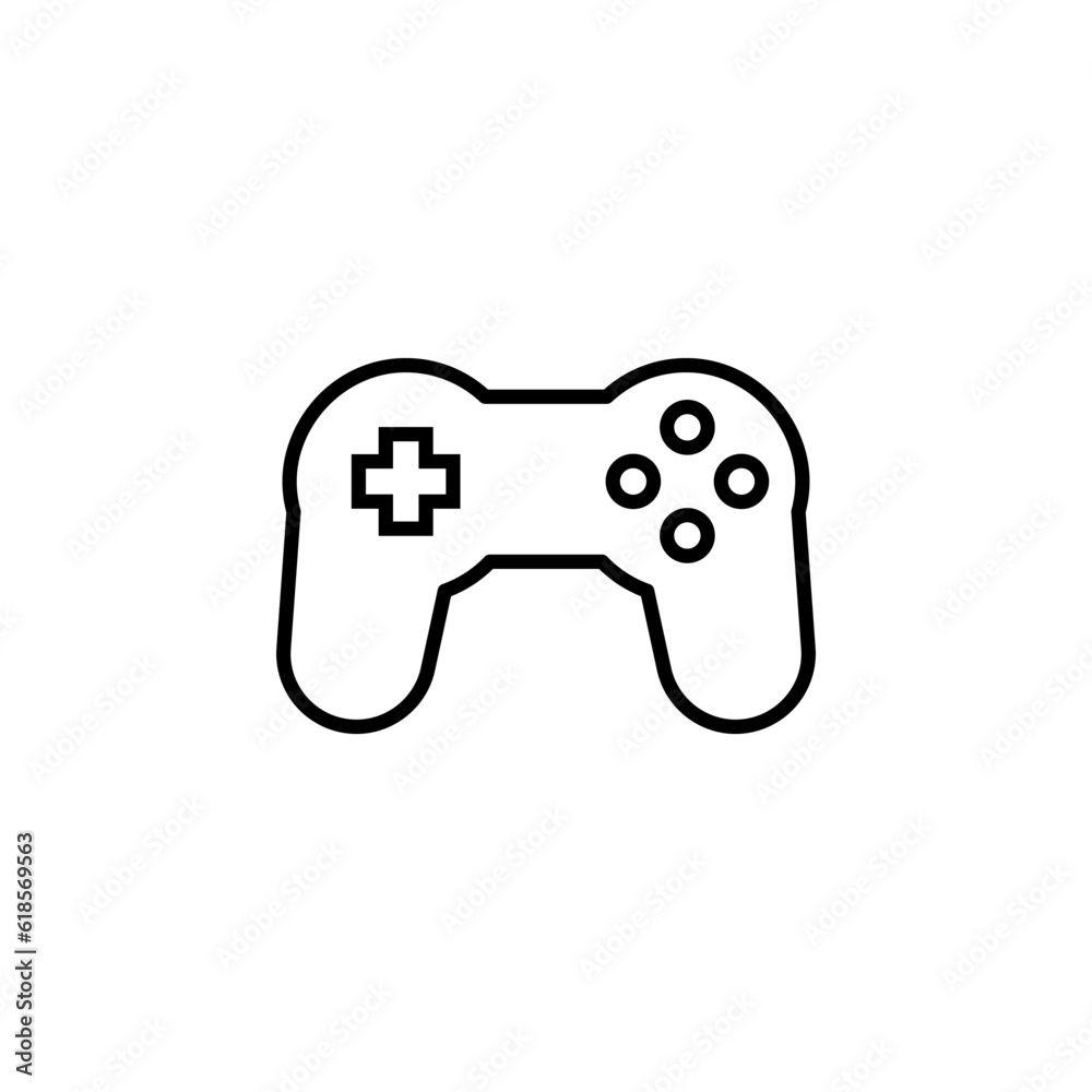 Gamepad line icon vector design Gamepad line icon vector design