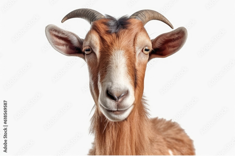 portrait of a goat PNG 8k isolated on white background portrait of a goat PNG 8k isolated on white background
