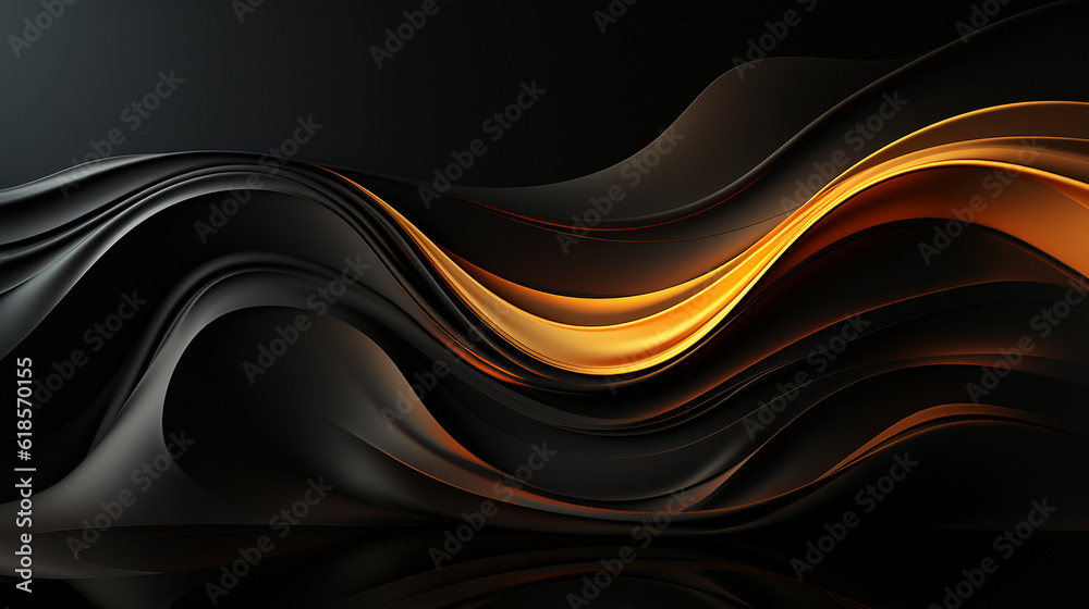Schöner abstrakter futuristischer Hintergrund in welligen dunklen Farben für Webdesign und Drucksachen als Vorlage, ai generativ Schöner abstrakter futuristischer Hintergrund in welligen dunklen Farben für Webdesign und Drucksachen als Vorlage, ai generativ