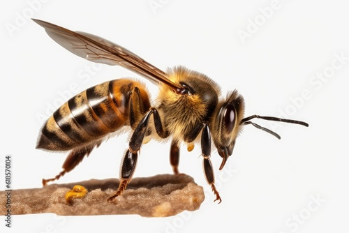 bee on white background © Waqas