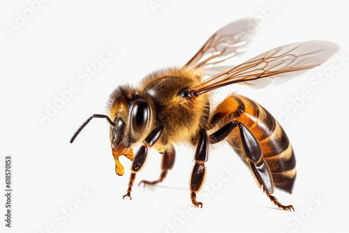 bee on white background © Waqas