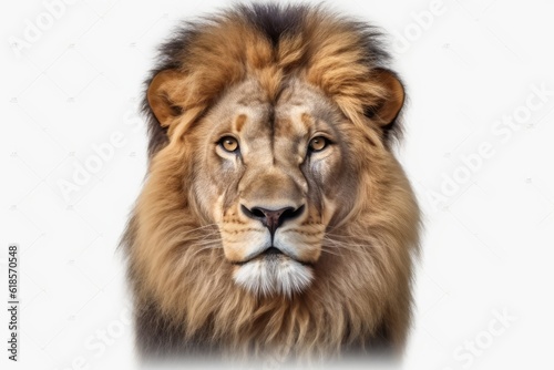 lion head PNG 8k isolated on white background