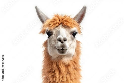 close up of a llama PNG 8k isolated on white background © Waqas