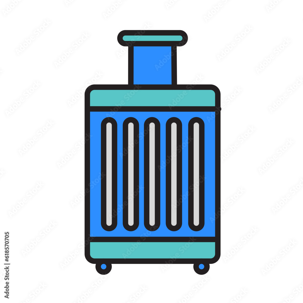 Filled Line SUITCASE design vector icon design vector line icon svg Filled Line SUITCASE design vector icon design vector line icon svg
